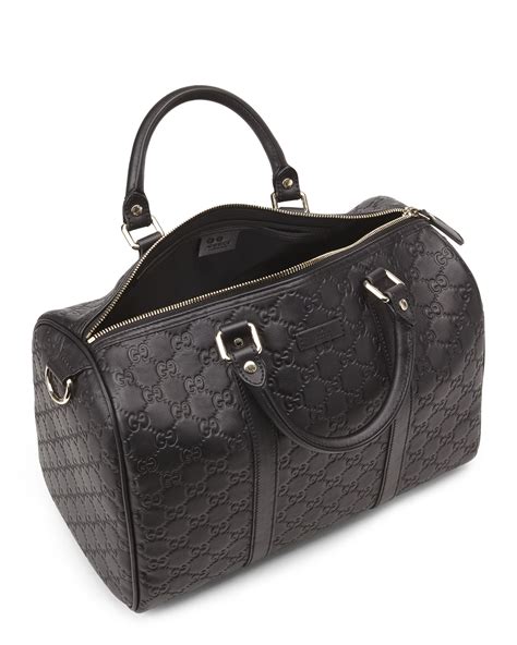 gucci boston bag black leather|gucci handbags black leather small.